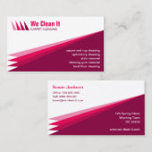 カーペットのクリーニングのサービス業カード 名刺 (正面/裏面)