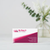 カーペットのクリーニングのサービス業カード 名刺 (スタンド正面)