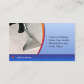 カーペットのクリーニングの会社 名刺 (裏面)