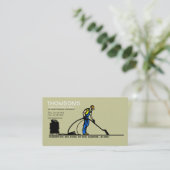 カーペットのクリーニングの名刺 名刺 (スタンド正面)