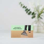 カーペットのクリーニングの名刺 名刺 (スタンド正面)