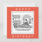 カーペットのショールームはうなずく犬の漫画を販売しない カード (正面)