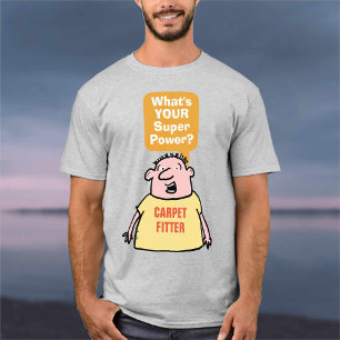 カーペットのフィッすごいター電力。 Tシャツ