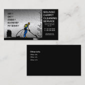 カーペットの洗剤のカーペットのクリーニングの名刺 名刺 (正面/裏面)