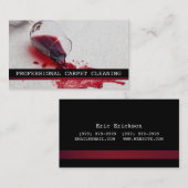 カーペットの清掃、床、蒸気取引 名刺 (正面/裏面)