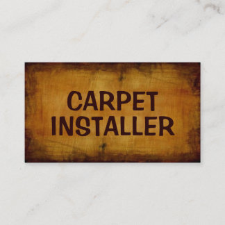 カーペットインストーラアンティーク名刺 名刺