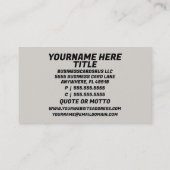 カーペットインストーラカーペットカー転がット 名刺 (裏面)