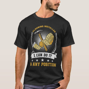 カーペットインストーラーのタイルインストーラーのフローリングインストール Tシャツ