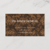 カーペットインストーラーの名刺 名刺 (裏面)