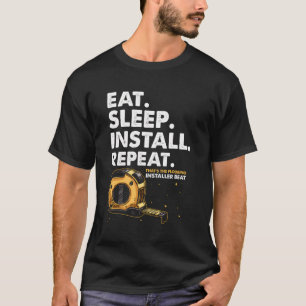 カーペットインストーラ用フローリング建築デザイン Tシャツ