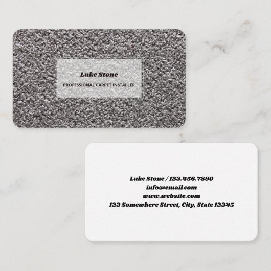 カーペットインストーラ 名刺 (正面/裏面)