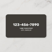 カーペットインストーラ 名刺 (裏面)