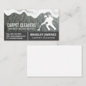 カーペットクリーナーロゴ |じゅうたん敷 | Soap Suds 名刺 (正面/裏面)
