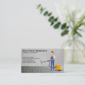 カーペットクリーナー作業者 | カーペット 名刺 (スタンド正面)