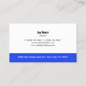 カーペットクリーナー清掃 名刺 (裏面)