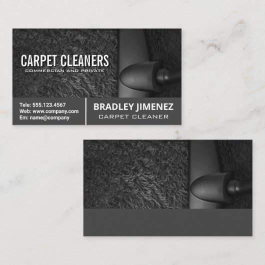 カーペットクリーナー |バキュームマシン 名刺 (正面/裏面)