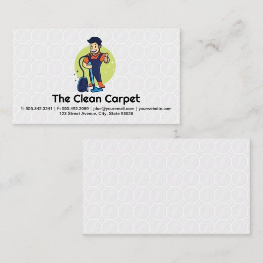 カーペットクリーナー | ホームサービス 名刺 (正面/裏面)