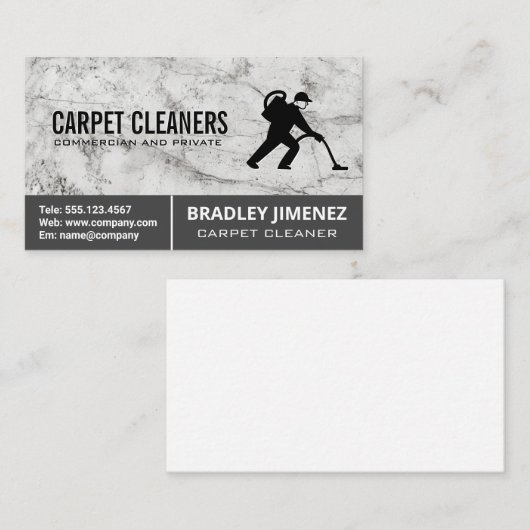 カーペットクリーナー | 大理石 名刺 (正面/裏面)