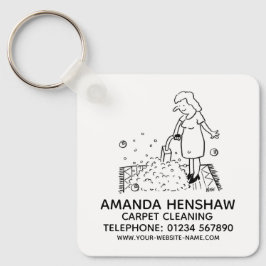 カーペットクリーニングのプロモーション キーホルダー
