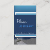 カーペットクリーニングの名刺 名刺 (裏面)