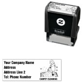 カーペットクリーニングサービススタンプ セルフインキングスタンプ (インサイチュ)
