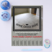 カーペットクリーニングフロアのカスタマイズ広告可能 チラシ (シングル)