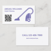 カーペットクリーニングQRコード 名刺 (正面/裏面)