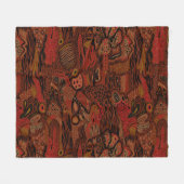 カーペットスタイル型 フリースブランケット (正面(横))