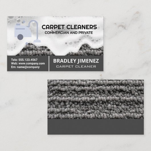 カーペットスチームクリーナー真空 |ラグ | Soap 名刺 (正面/裏面)