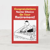 カーペットフィッター退職 カード (正面)