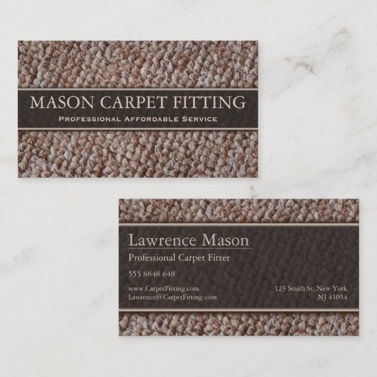 カーペットフィッター/フィッティング名刺 名刺 (正面/裏面)