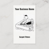 カーペットフィッティングサービス漫画の名刺 名刺 (裏面)