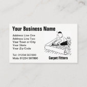 カーペットフィッティングサービス漫画の名刺 名刺 (正面)