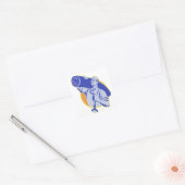 カーペットレイヤワーカーニー運キッカーツール スクエアシール (封筒)