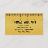 カーペット事業のイエロールーラー 名刺 (正面)