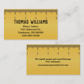 カーペット事業のイエロールーラー 名刺 (正面/裏面)