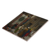 カーペット商人、c.1887 (キャンバスの油) タイル (側面)