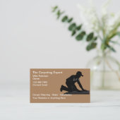 カーペット清掃および設置用名刺 名刺 (スタンド正面)