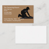 カーペット清掃および設置用名刺 名刺 (正面/裏面)