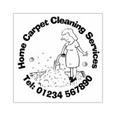 カーペット清掃サービス ラバースタンプ (インプリント)