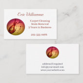 カーペット清掃汚れ除去 名刺 (正面/裏面)