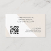 カーペット清掃用名刺 名刺 (裏面)