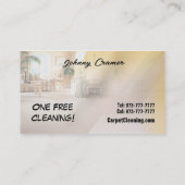 カーペット清掃用名刺 名刺 (裏面)