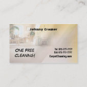カーペット清掃用名刺 名刺 (裏面)