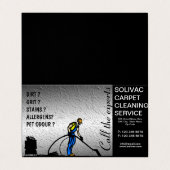 カーペット清掃用折り畳み名刺 名刺 (外部フラット)