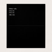 カーペット清掃用折り畳み名刺 名刺 (内部フラット)