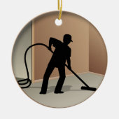 カーペット清掃 セラミックオーナメント (正面)