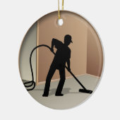 カーペット清掃 セラミックオーナメント (左)