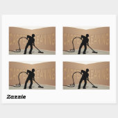 カーペット清掃 長方形シール (シート)