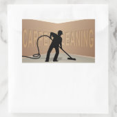 カーペット清掃 長方形シール (バッグ)